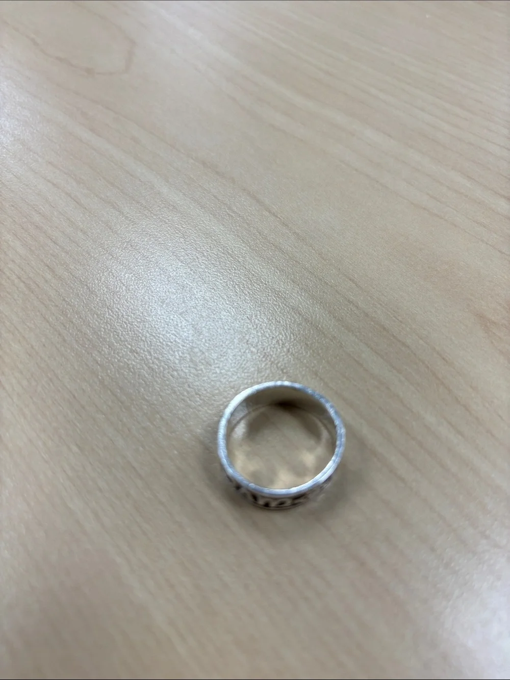 925 Sterling Silver Mo Anam Cara Oxidized Ring. “CHU